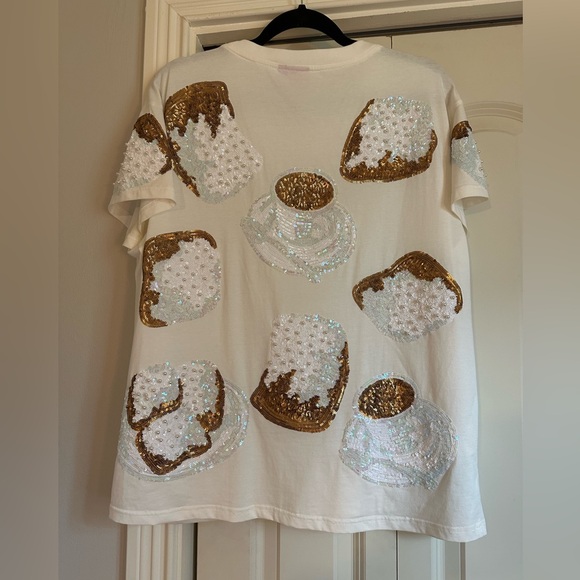 Queen Of Sparkles Beignet and Coffee Tee - Picture 2 of 6
